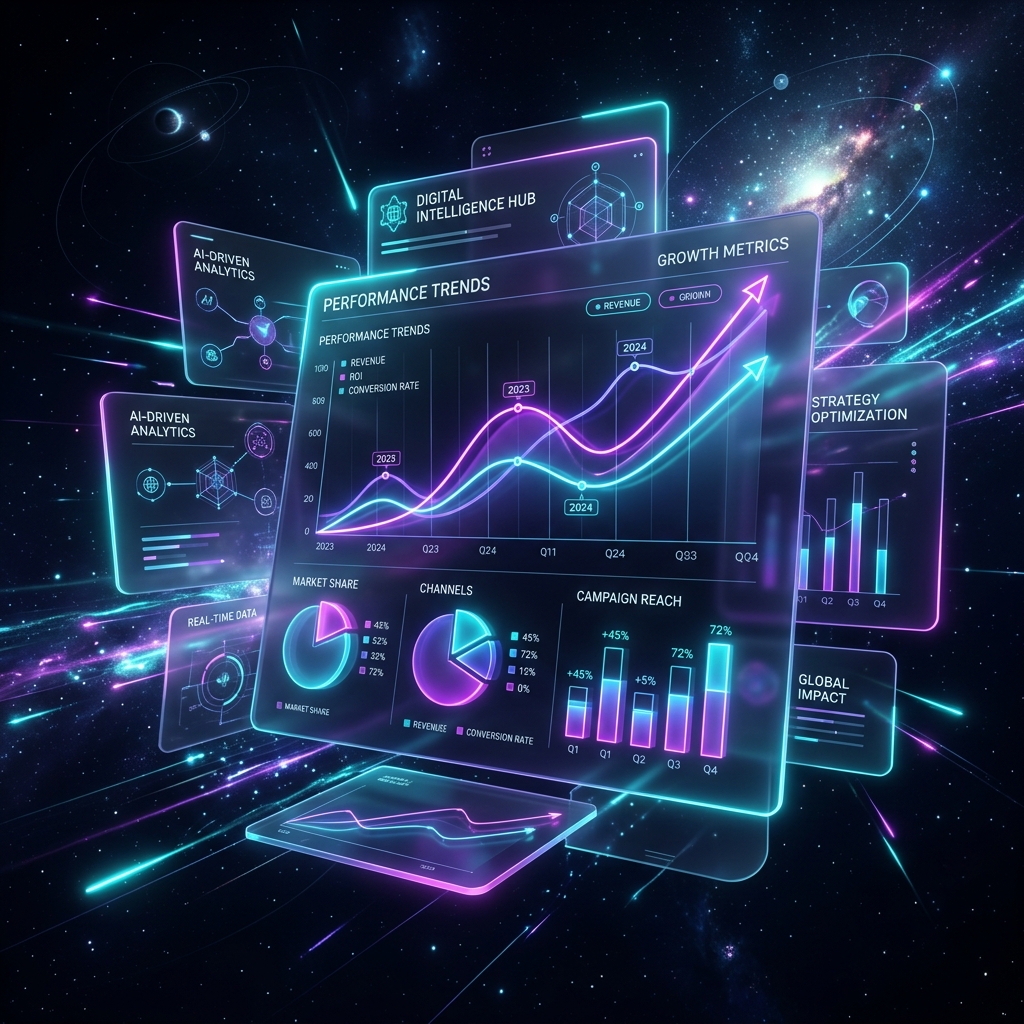 AIO Marketing Dashboard Illustration